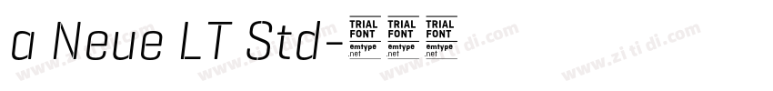 a Neue LT Std字体转换